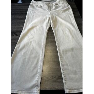 Chicos Size 3R Pull On Bootcut Pants Womens Denim Jeans Neutral Wash
